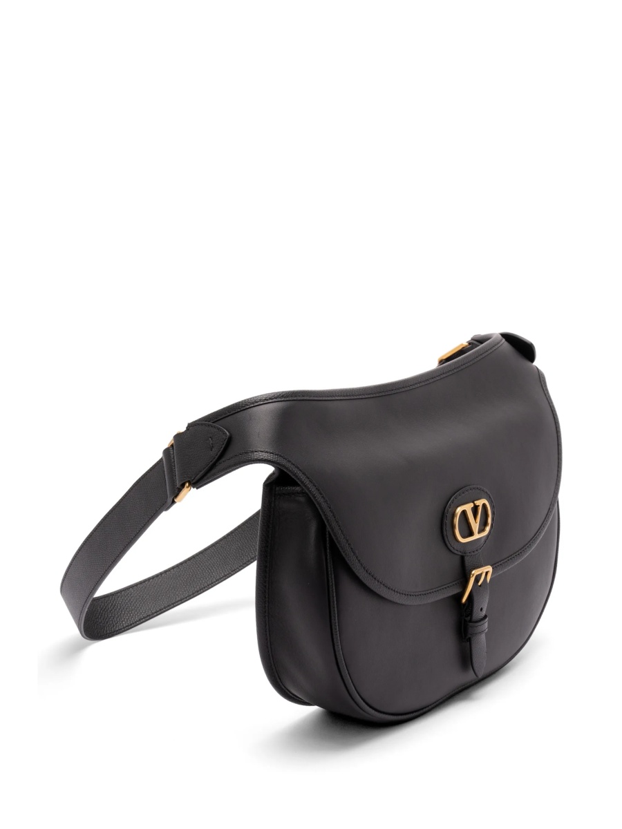 Borseta Valentino Garavani neagra din piele - Img 3