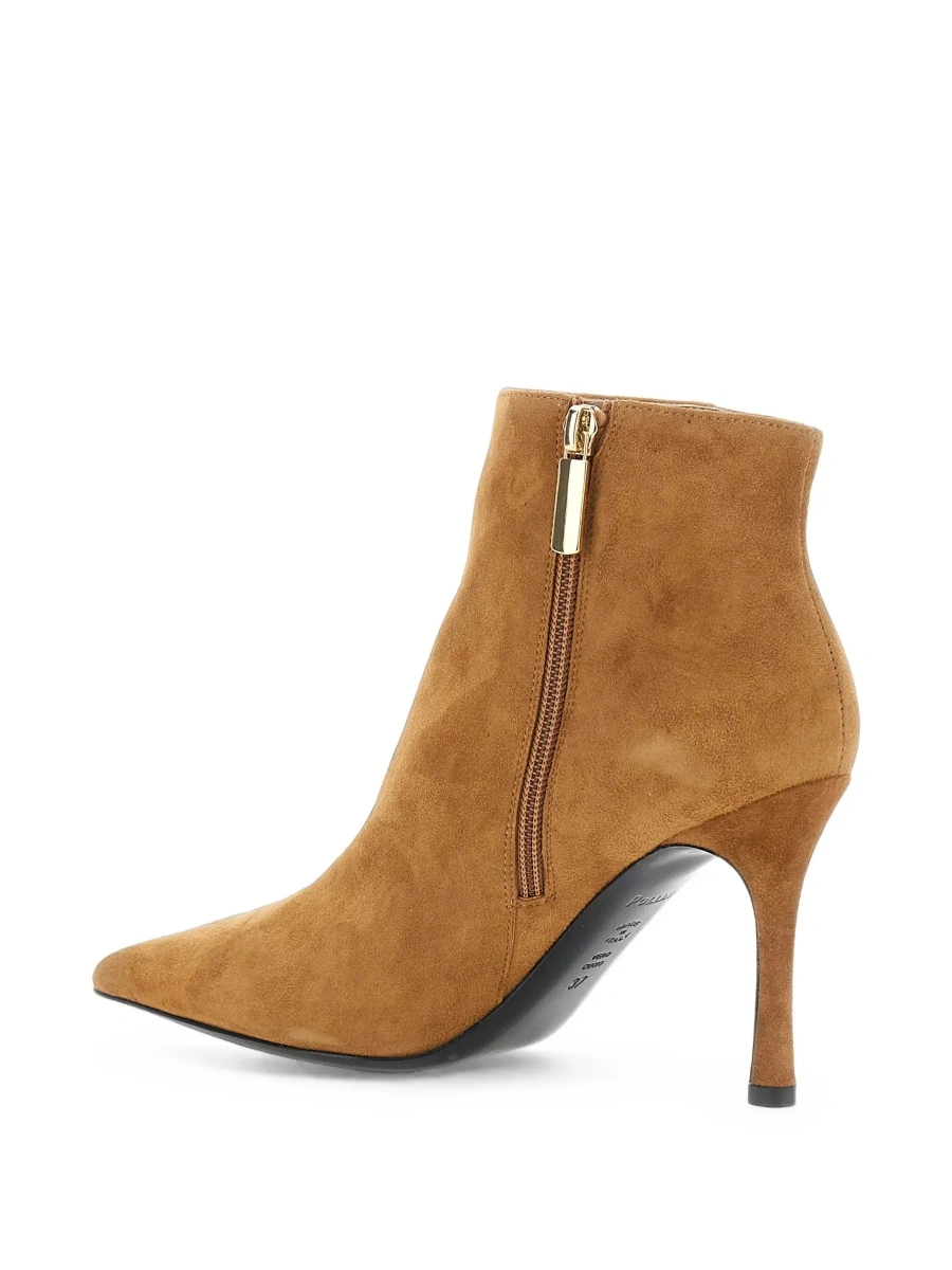 Botine Beige Ankle Boots with Pointed Toe in Suede for Women - Img 7