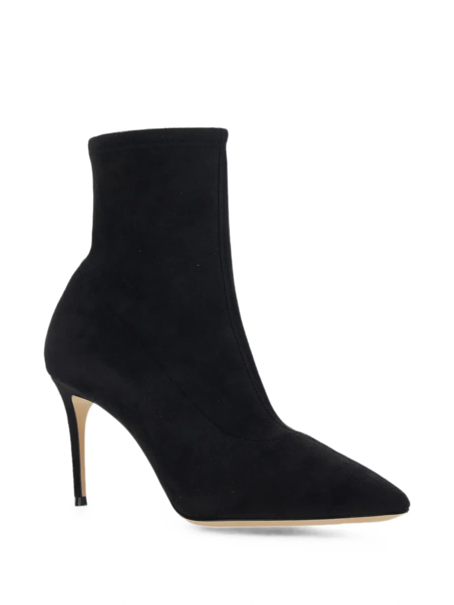 Botine Casadei negre din piele intoarsa ecologica - Img 5