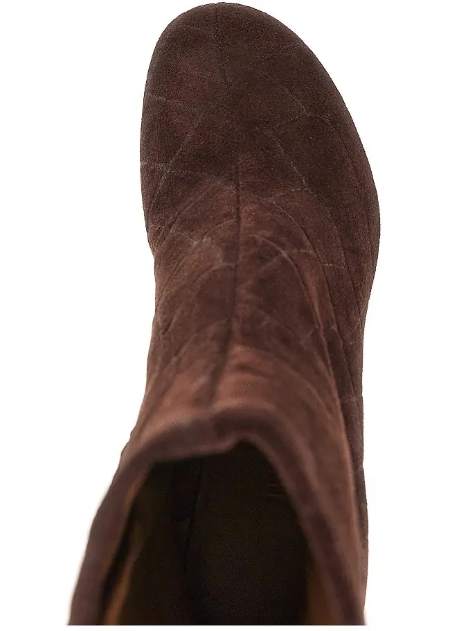 Botine Croco-embossed leather ankle boots - Img 4