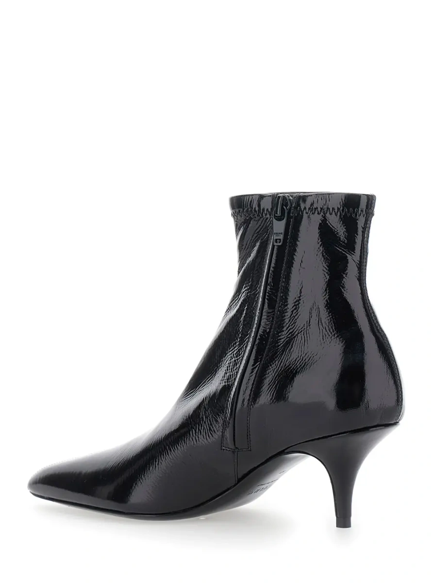 Botine Fitted Boot 60 Ankle Boots with Black Leather Heel for Women - Img 3