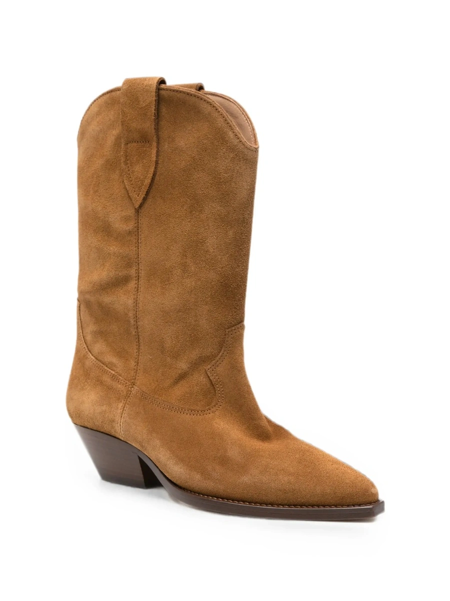 Botine Isabel Marant maro din piele intoarsa 'Duerto' - Img 5