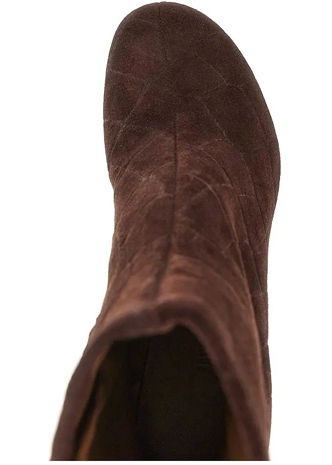Botine JACQUEMUS maro din piele - Img 4