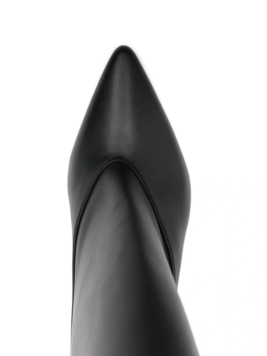 Botine JACQUEMUS negre din piele - Img 7