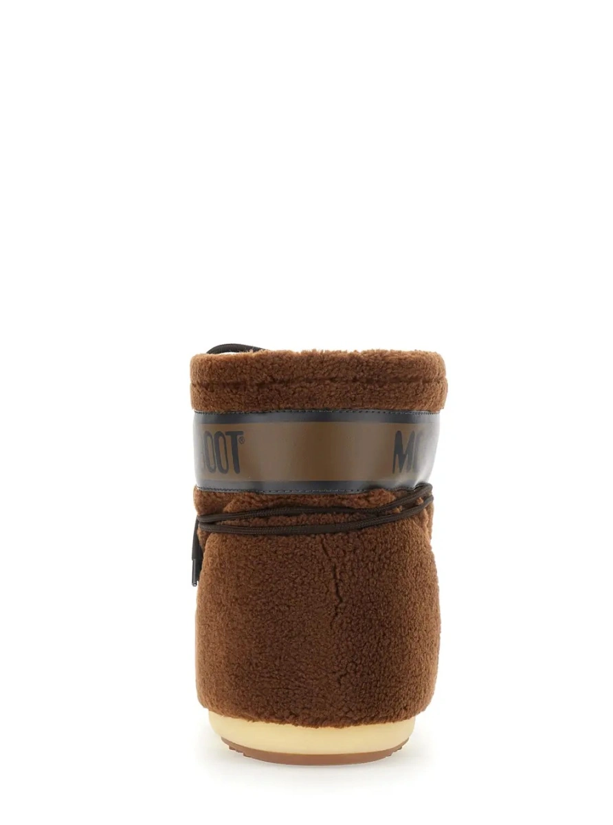 Botine Moon Boot maro din fleece - Img 4