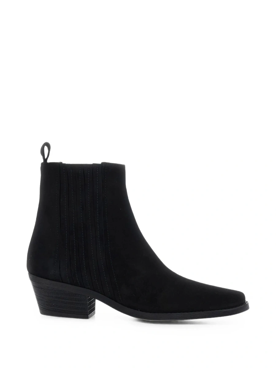Botine POLLINI negre din piele intoarsa - Img 8