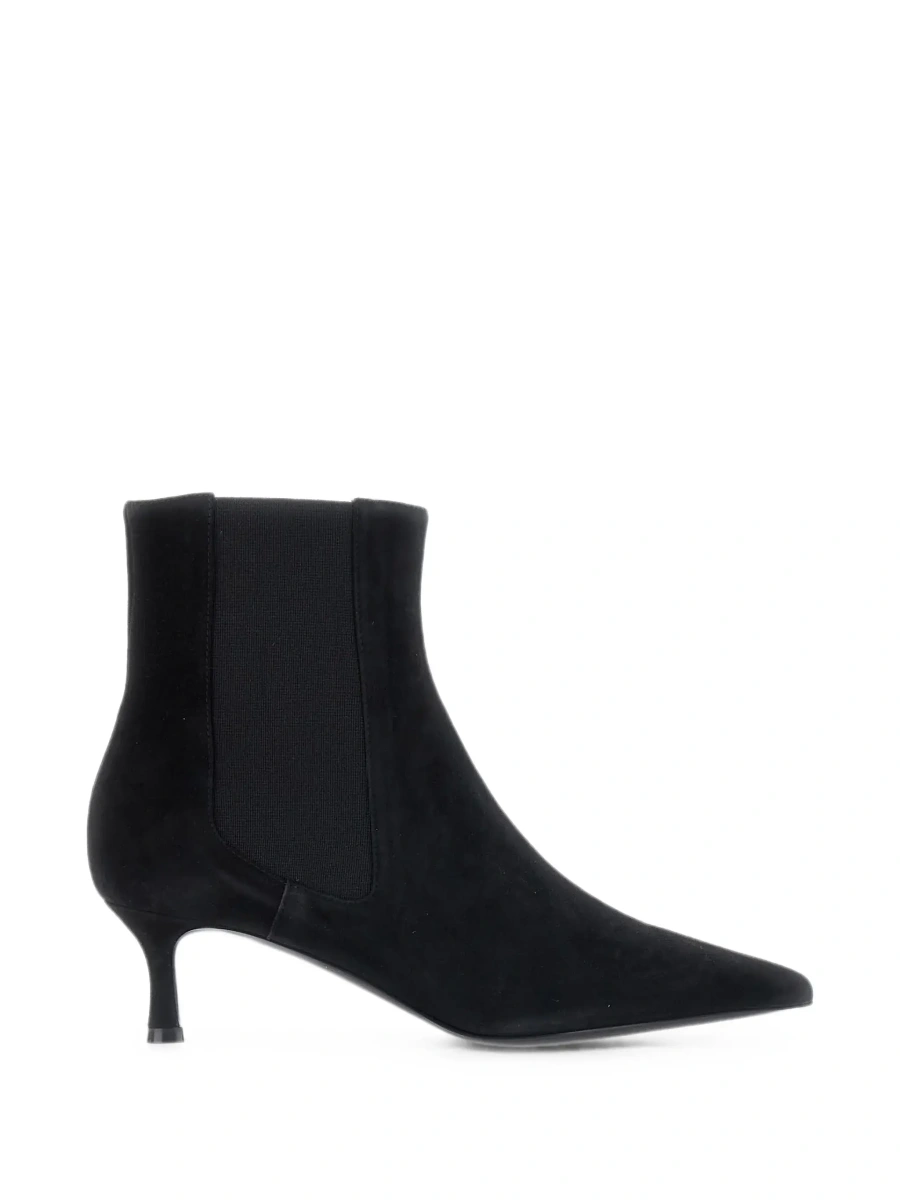 Botine POLLINI negre din piele intoarsa - Img 8