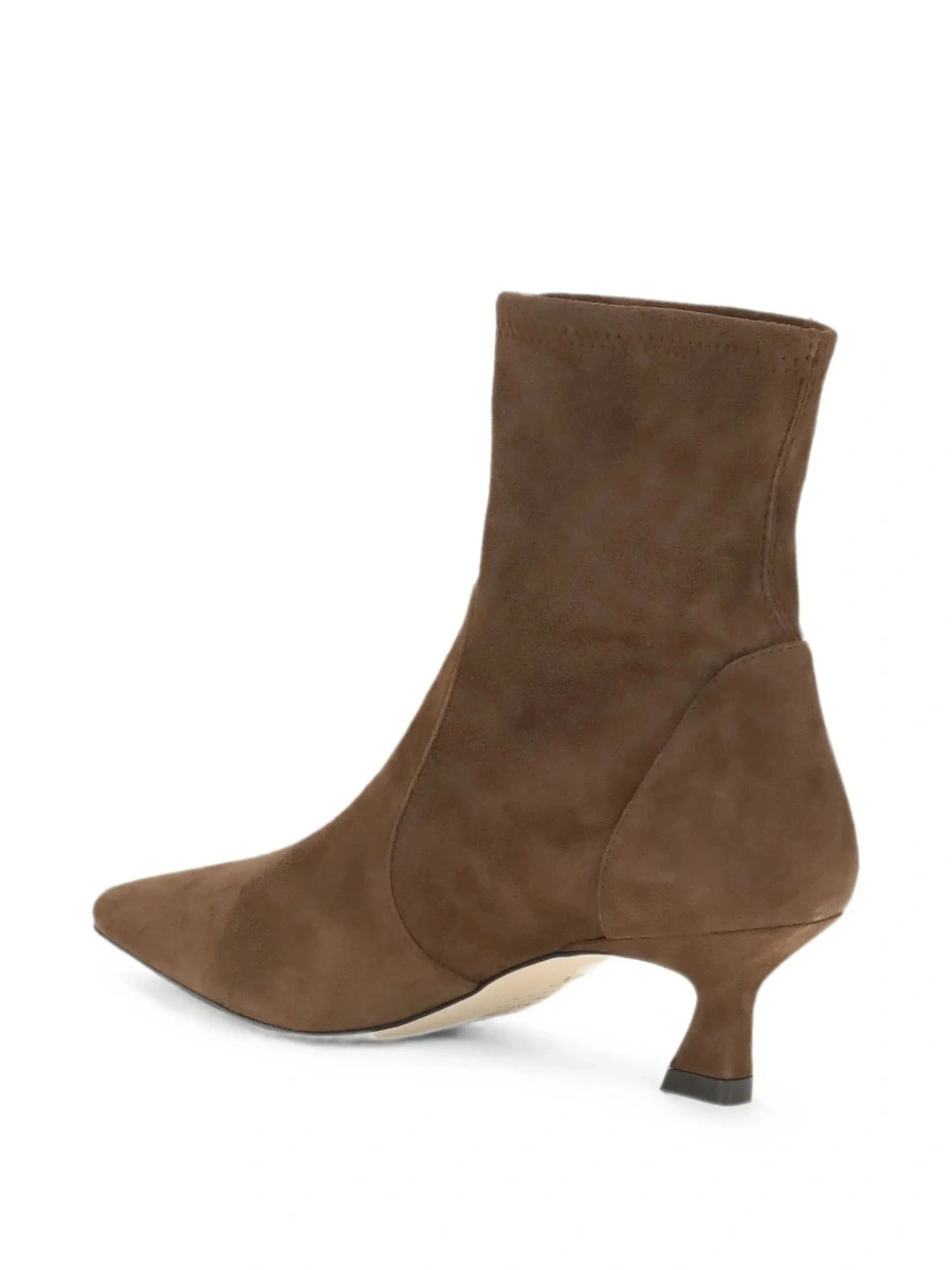 Botine Stuart Weitzman maro din piele intoarsa - Img 6