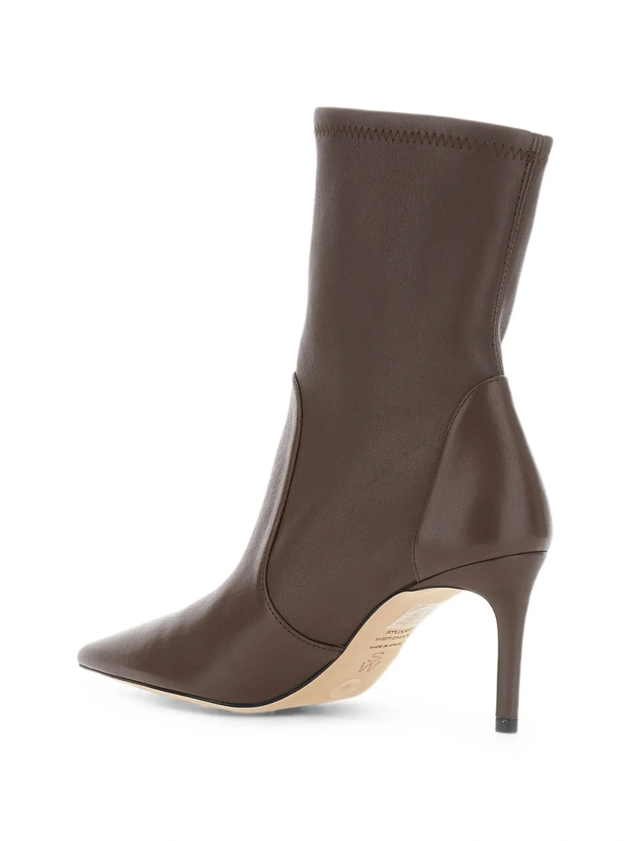 Botine Stuart Weitzman maro din piele - Img 6