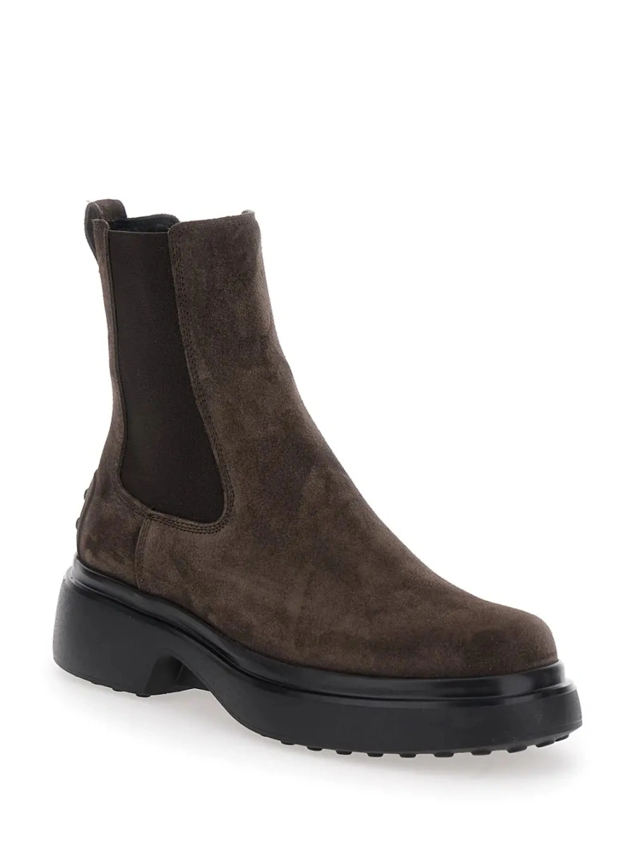 Botine TOD'S maro din piele - Img 2