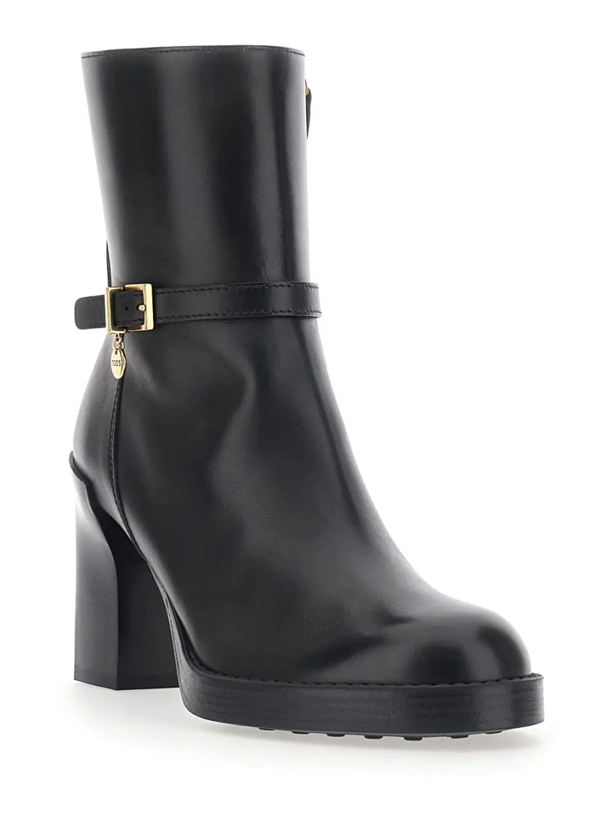 Botine TOD'S negre din piele - Img 2