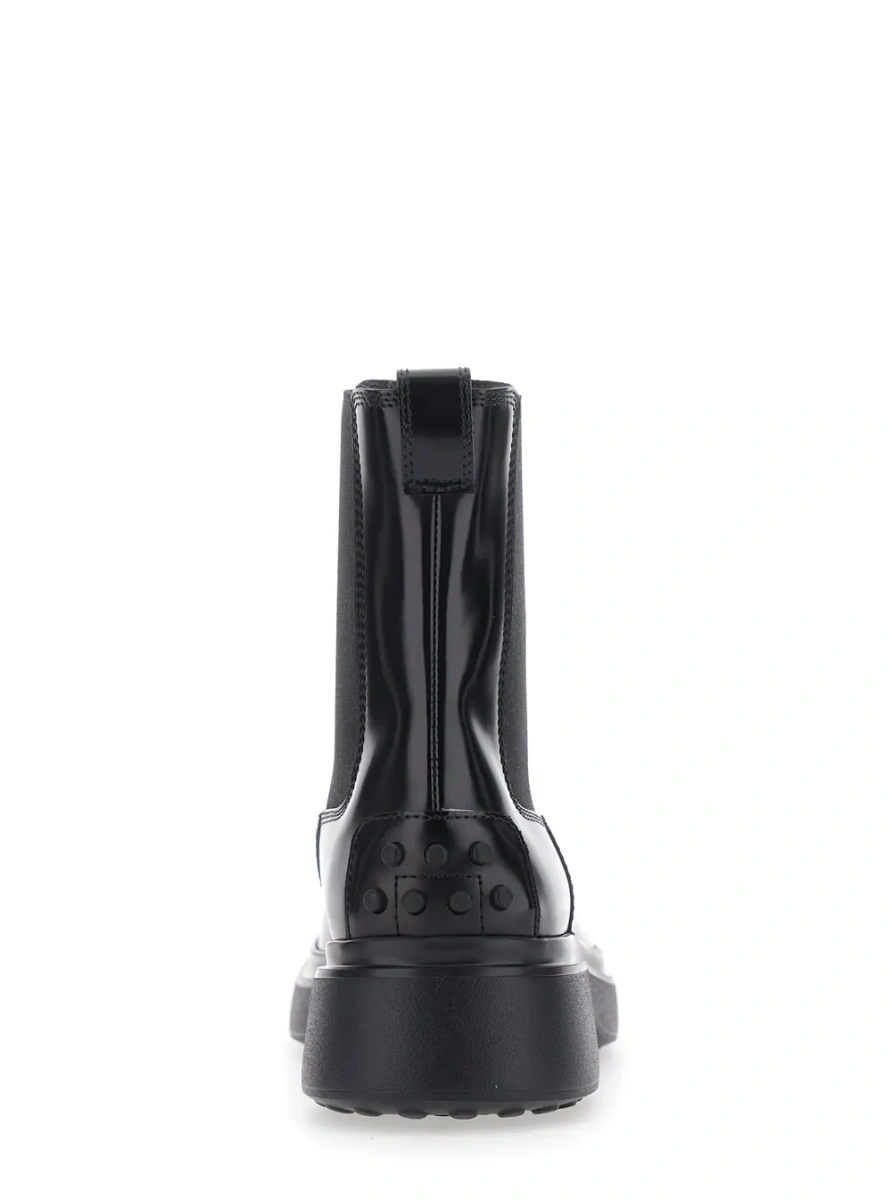 Botine TOD'S negre din piele - Img 4