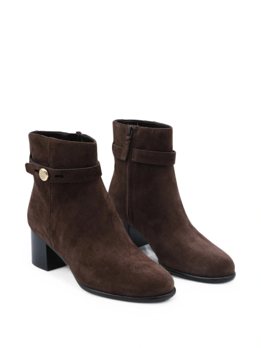 Botine Tory Burch maro din piele intoarsa - Img 5
