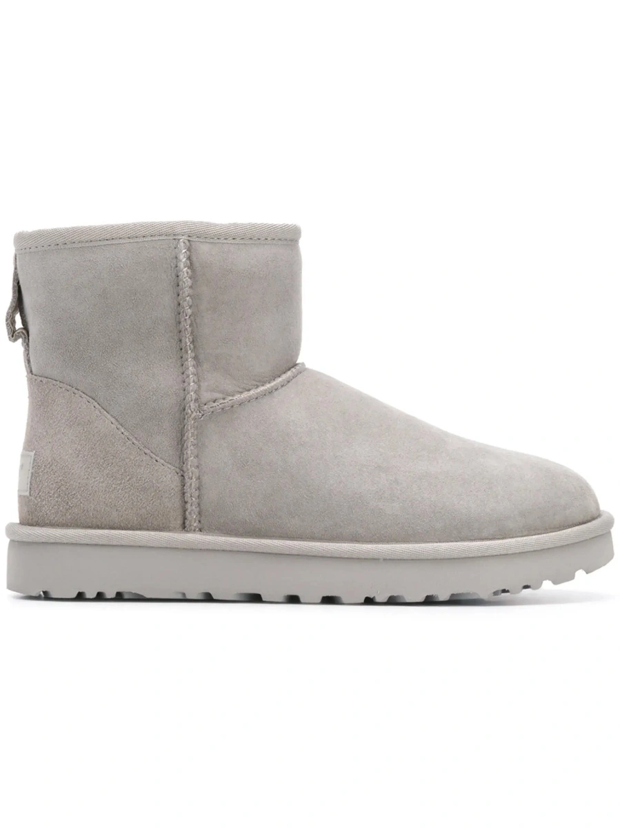 Botine UGG 'Classic Mini' gri din piele intoarsa - Img 8