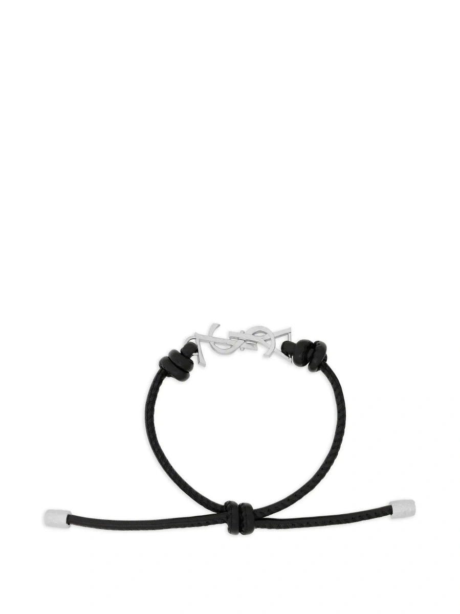 Bratara Saint Laurent neagra din piele - Img 3