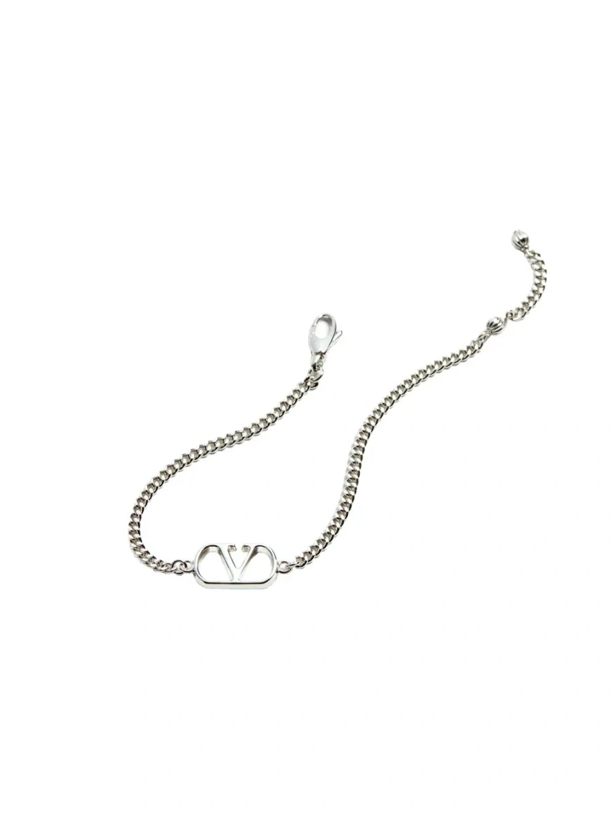 Bratari Metallic Bracelet with Chunky Chain-Link Design and VLogo in Bronze Man - Img 3