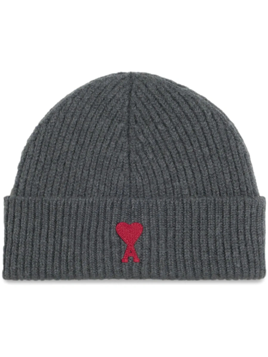 Caciula Gray Wool ADC Embroidered Beanie for Women - Img 7
