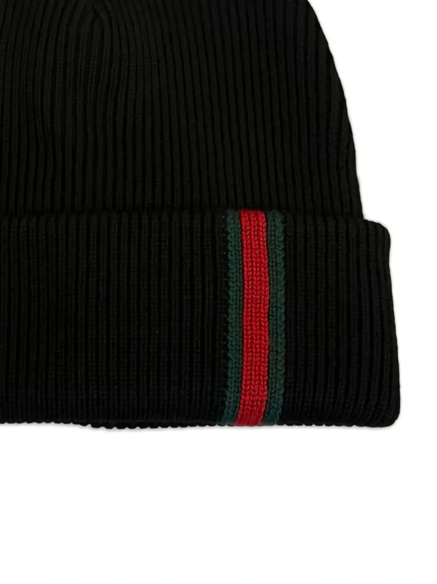 Caciula Gucci neagra din lana - Img 4