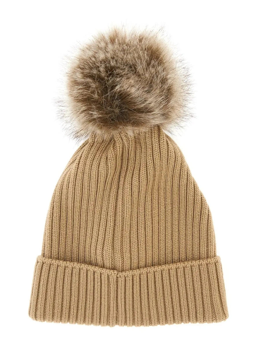 Caciula Moncler bej din lana - Img 2