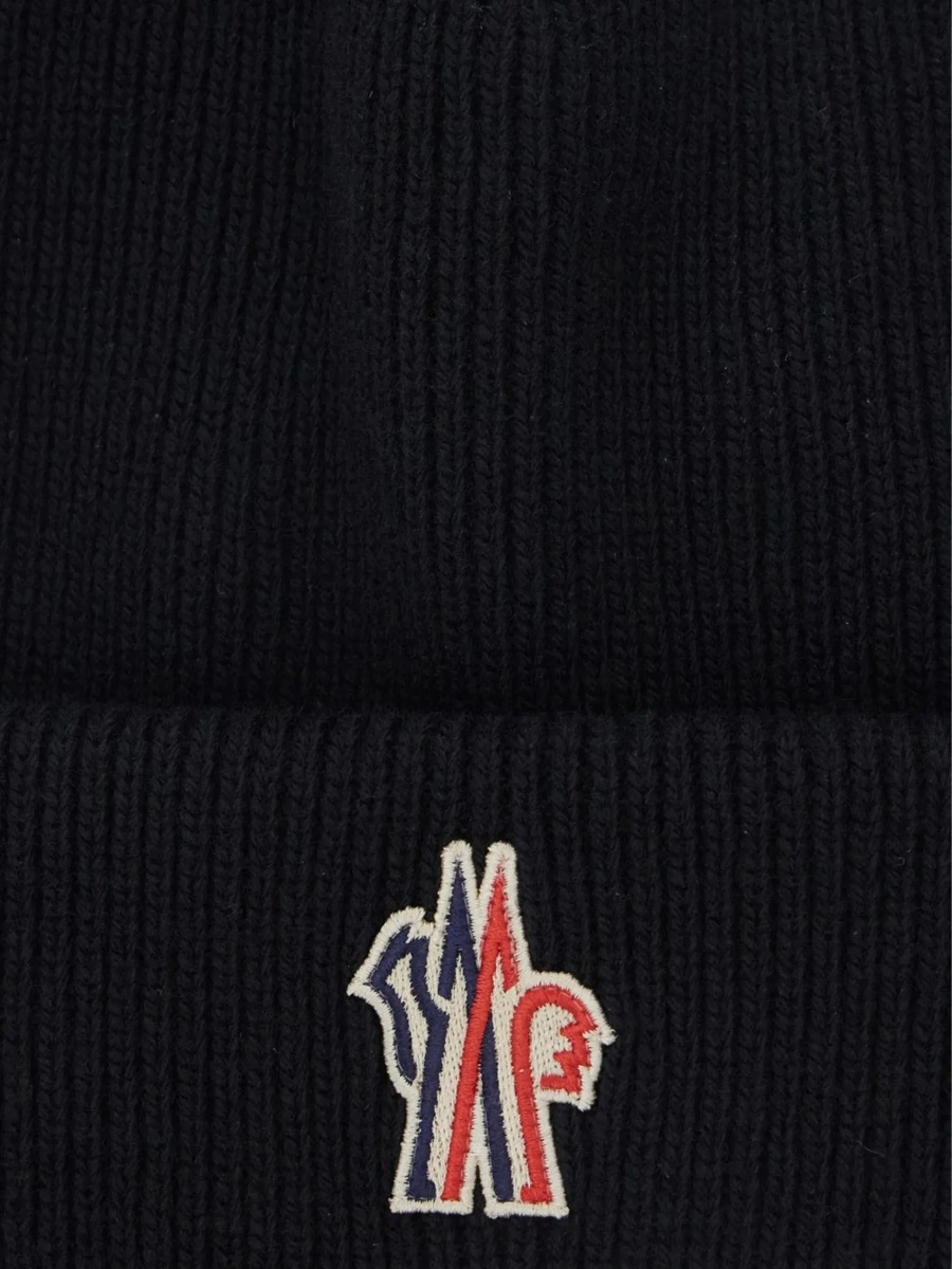 Caciula Moncler Grenoble neagra din lana - Img 5