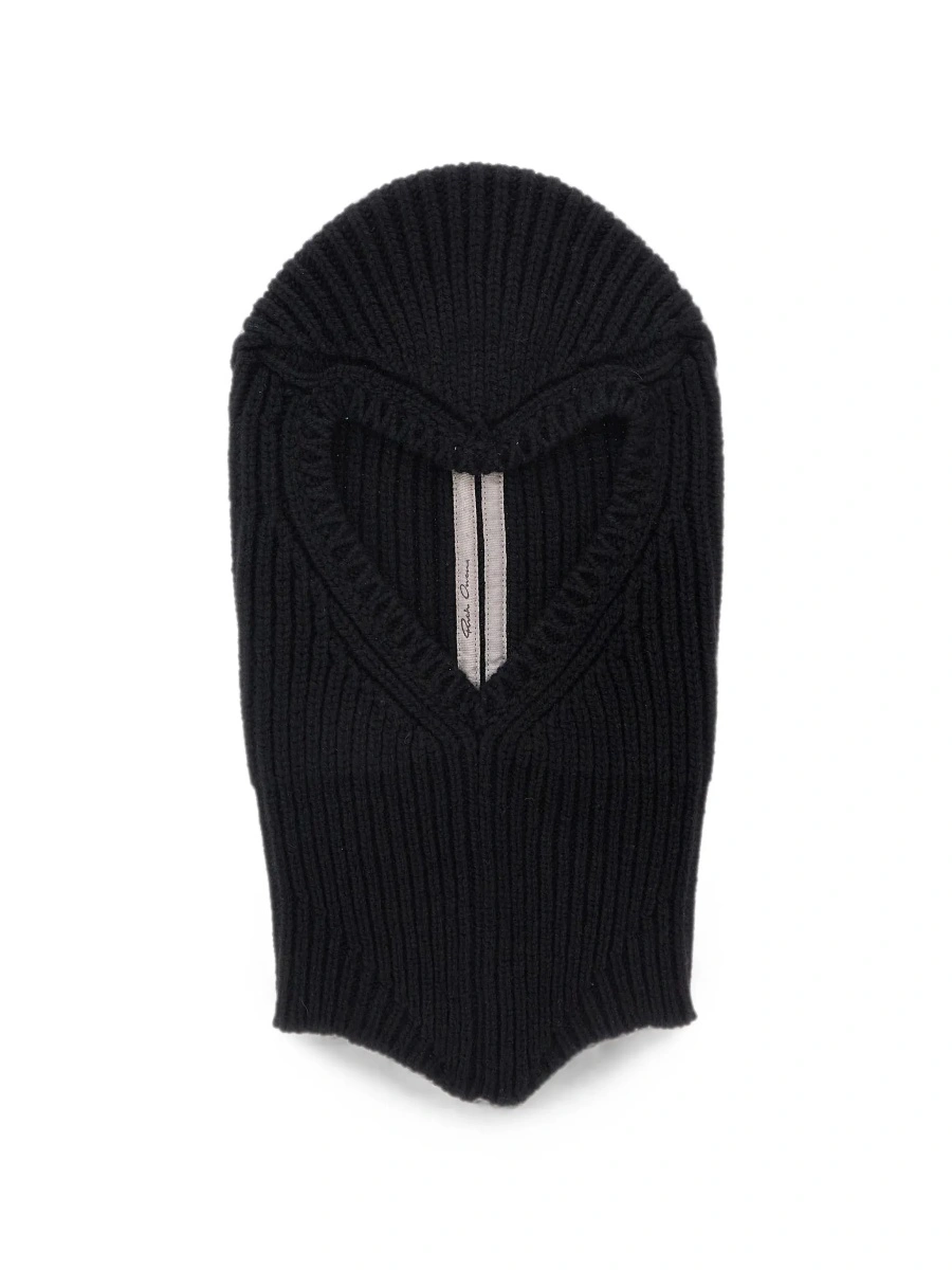 Caciula Rick Owens neagra din casmir si lana - Img 6