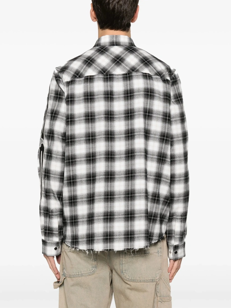 Camasa AMIRI multicolor din lana - Img 6