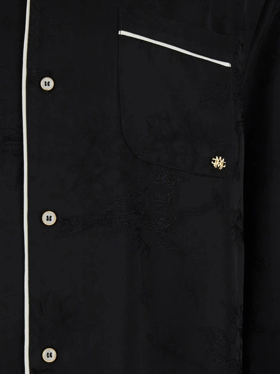 Camasa AMIRI neagra din vascoza - Img 5