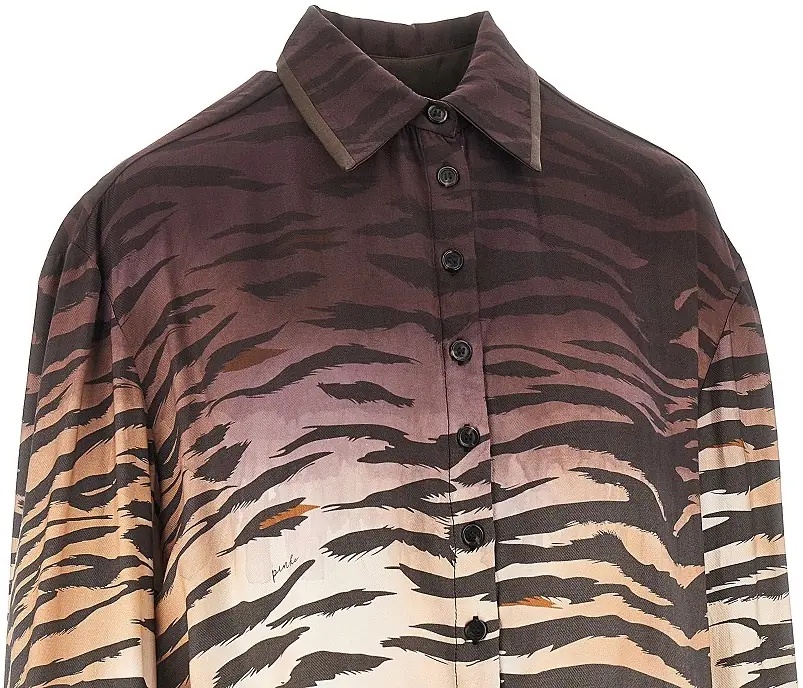 Camasa Animalier twill cropped shirt - Img 2