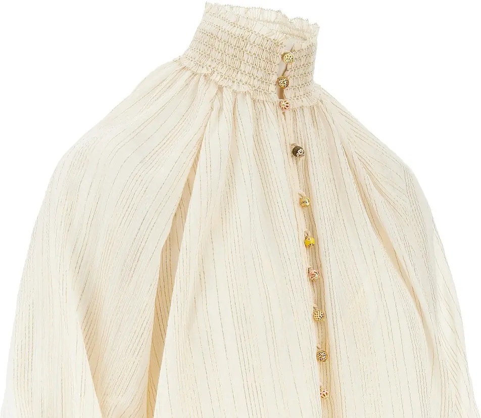 Camasa 'Aster' cotton and silk blouse - Img 2