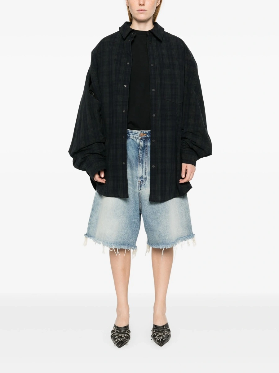 Camasa Balenciaga gri din bumbac - Img 3