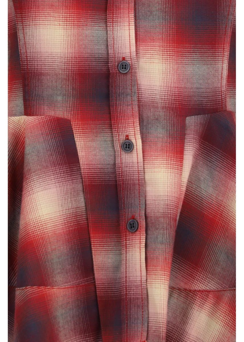 Camasa casual Peplum flannel Shirt - Img 3