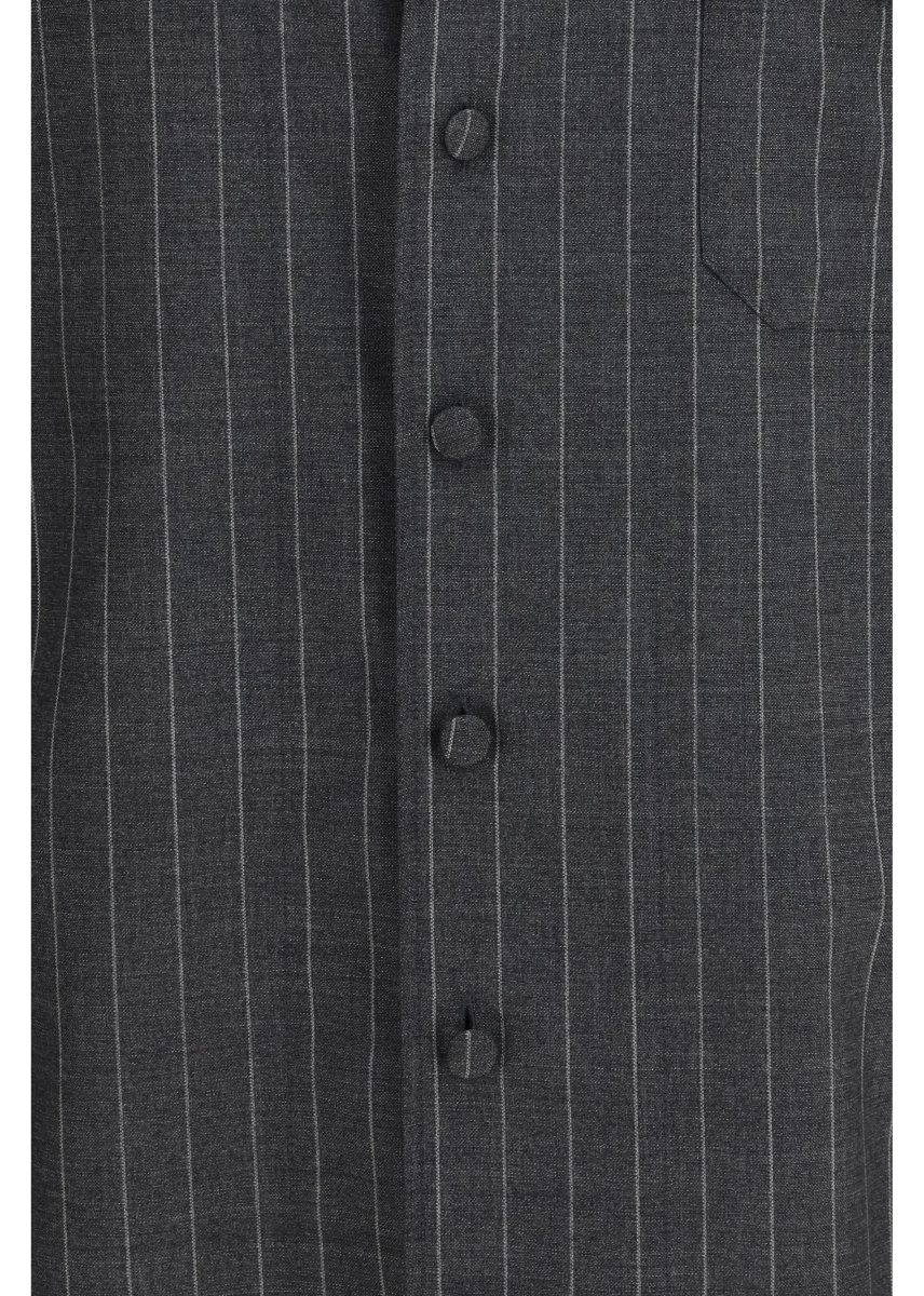 Camasa casual Pinstripe wool Shirt - Img 3