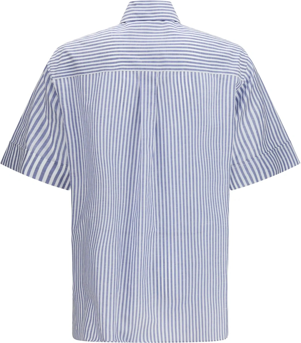 Camasa casual Short-sleeve Shirt with logo buttons - Img 2