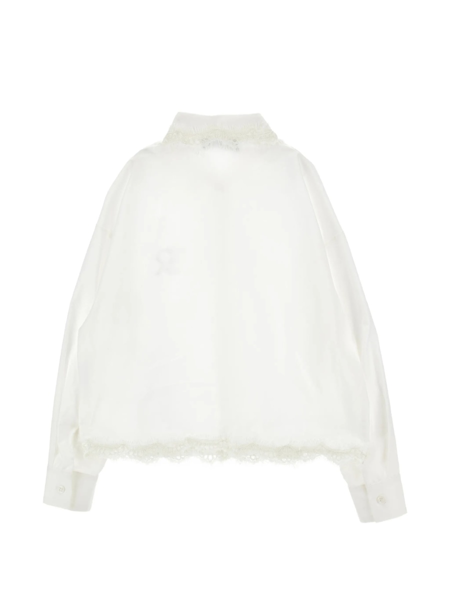 Camasa Ermanno Scervino Kids alba din bumbac - Img 2