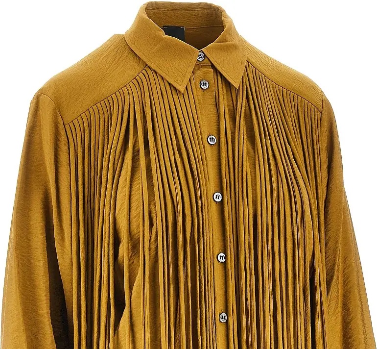 Camasa Fringed viscose-blend shirt - Img 2
