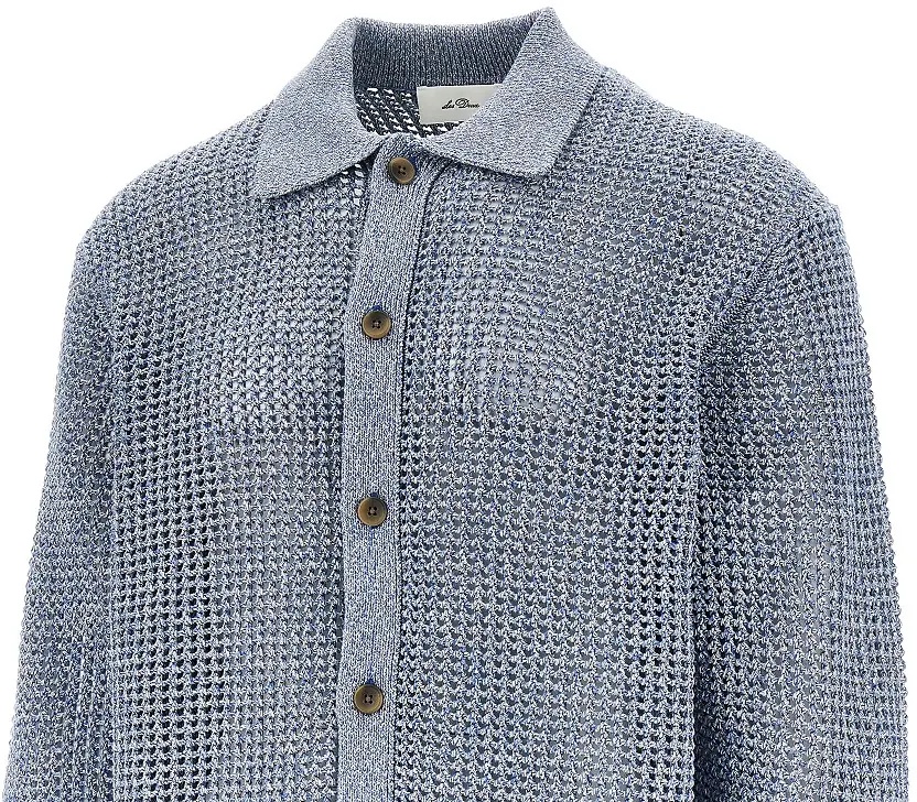 Camasa 'Gerald' net knit shirt - Img 2