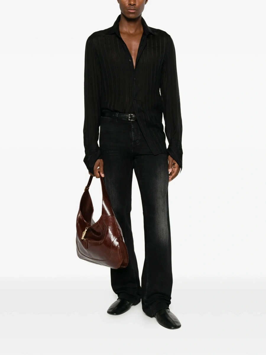 Camasa Gucci neagra din matase - Img 4