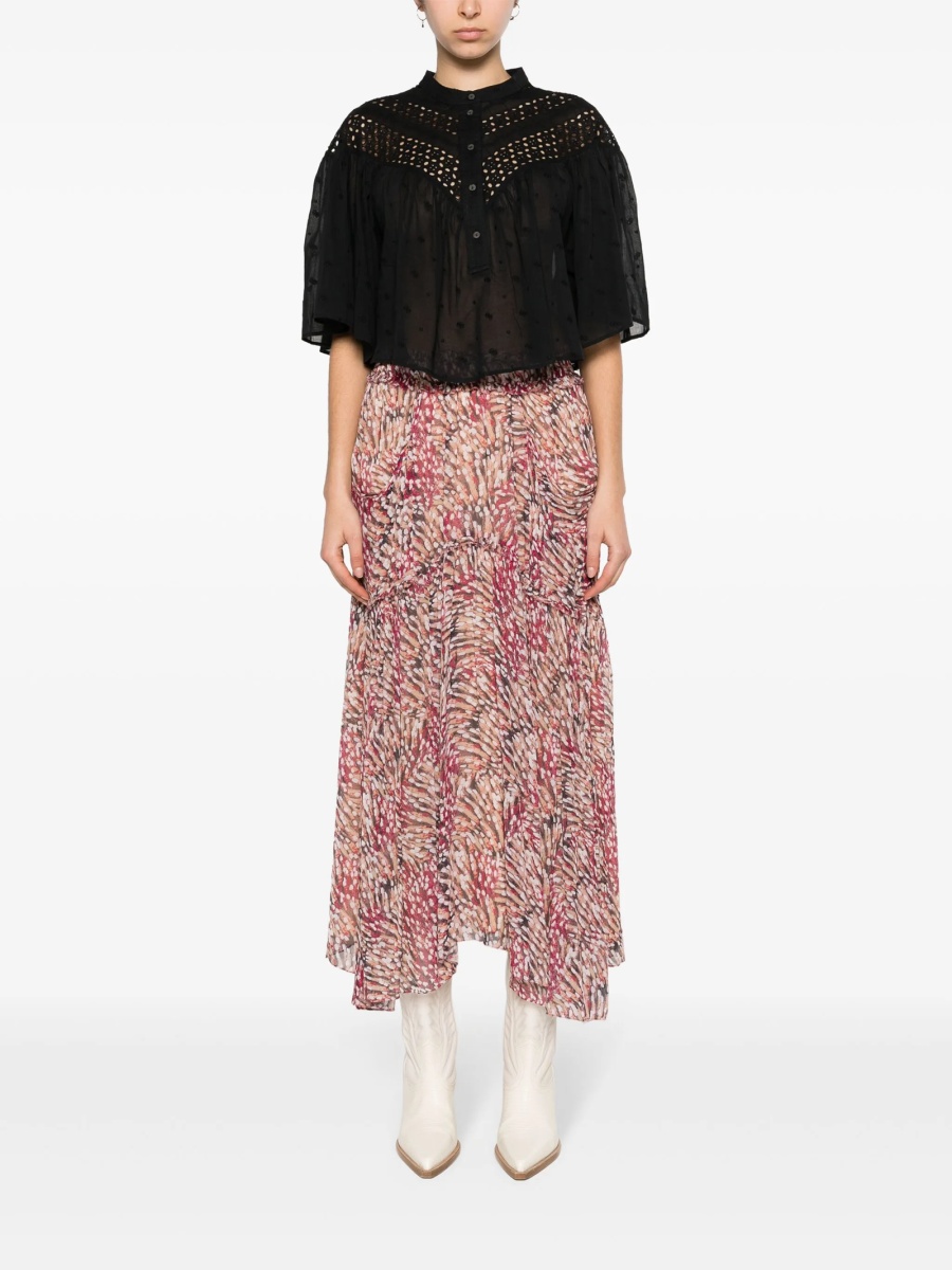 Camasa Isabel Marant neagra din bumbac organic - Img 2