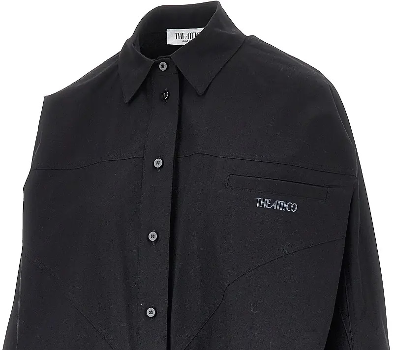Camasa Oversized shirt with moulded hem - Img 2