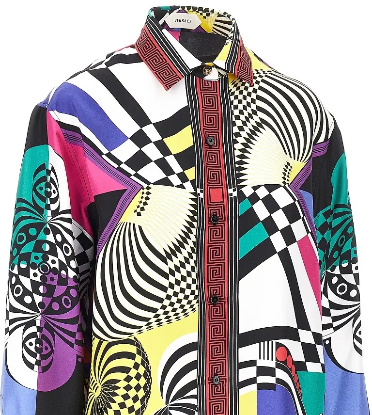 Camasa Printed silk twill shirt - Img 2