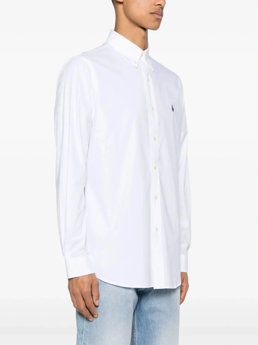 Camasa Ralph Lauren alba din bumbac 'Custom Fit' - Img 5