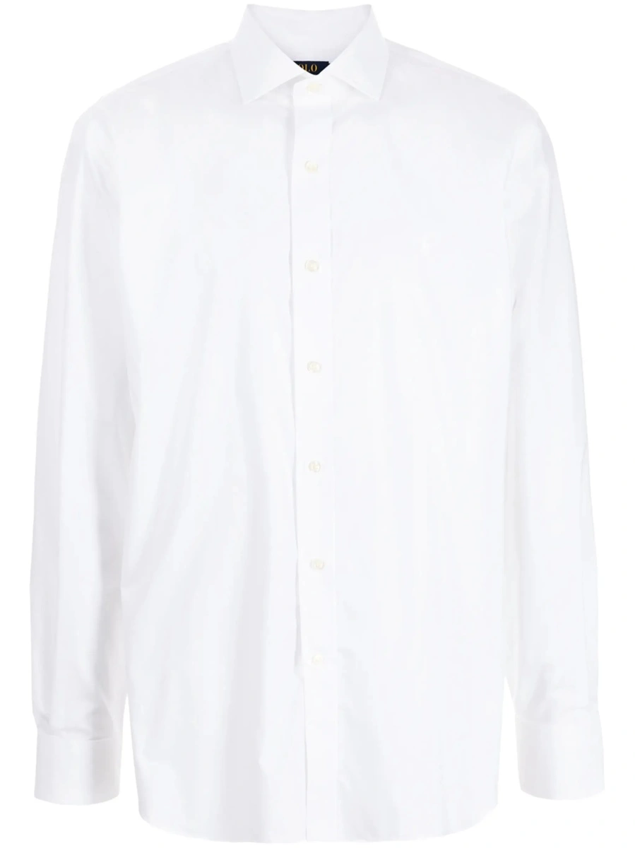 Camasa Ralph Lauren alba din bumbac 'Custom Fit' - Img 8
