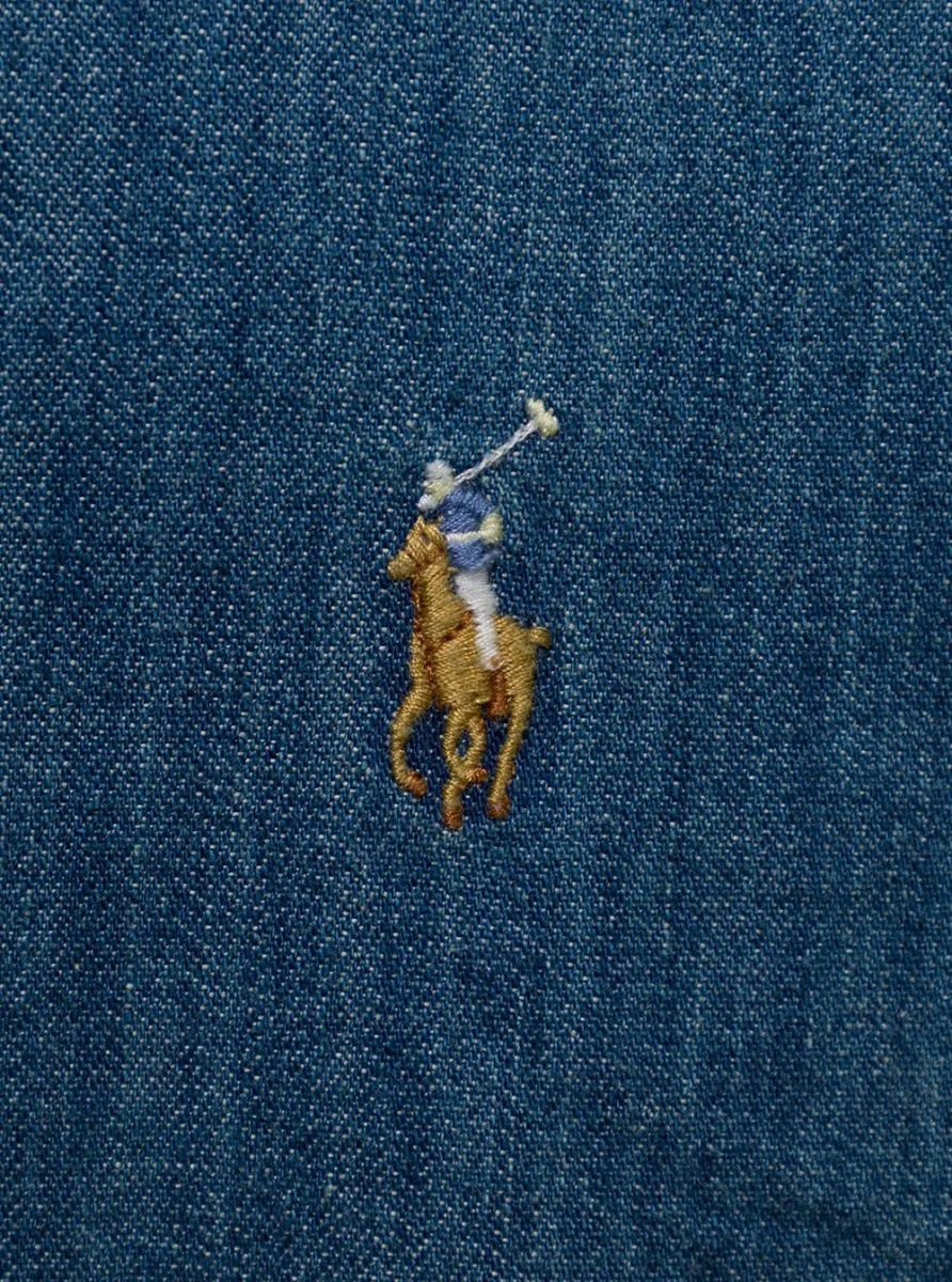 Camasa Ralph Lauren albastra din denim - Img 3