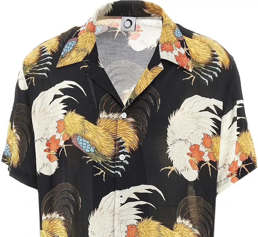 Camasa 'Roosters' silk shirt - Img 2