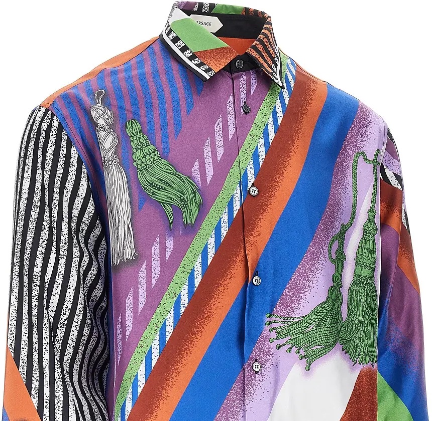 Camasa Silk twill shirt with Formula 6 print - Img 2