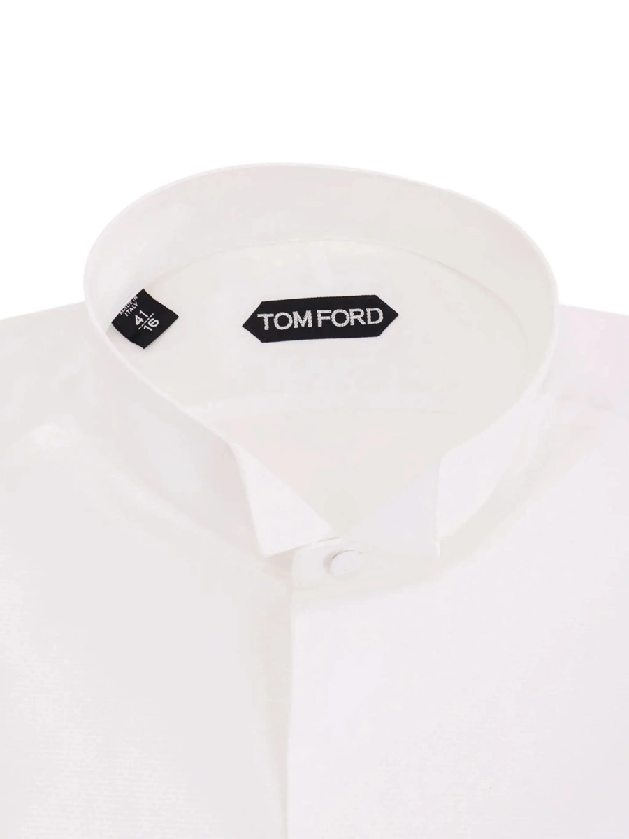 Camasa Tom Ford alba din bumbac - Img 4