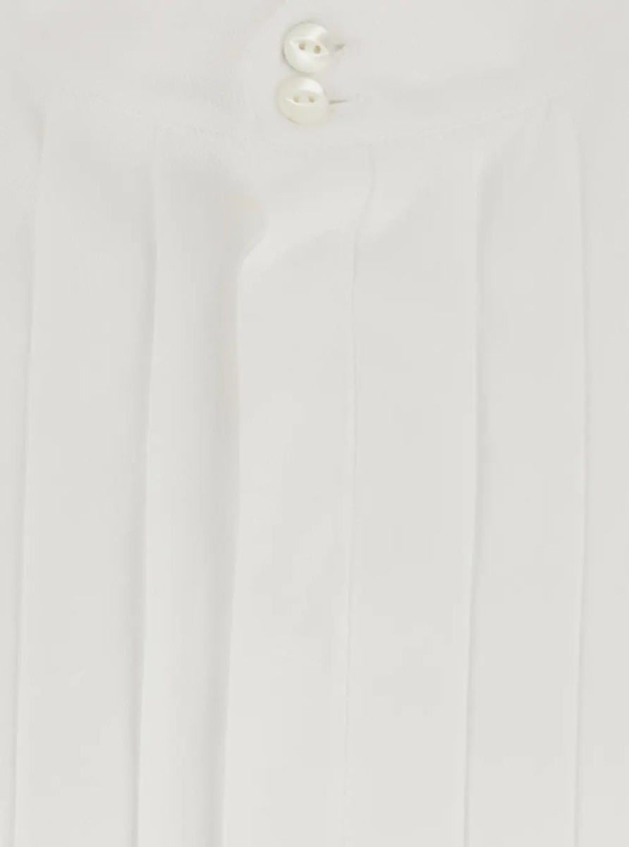 Camasa White cotton long sleeve shirt for men - Img 2