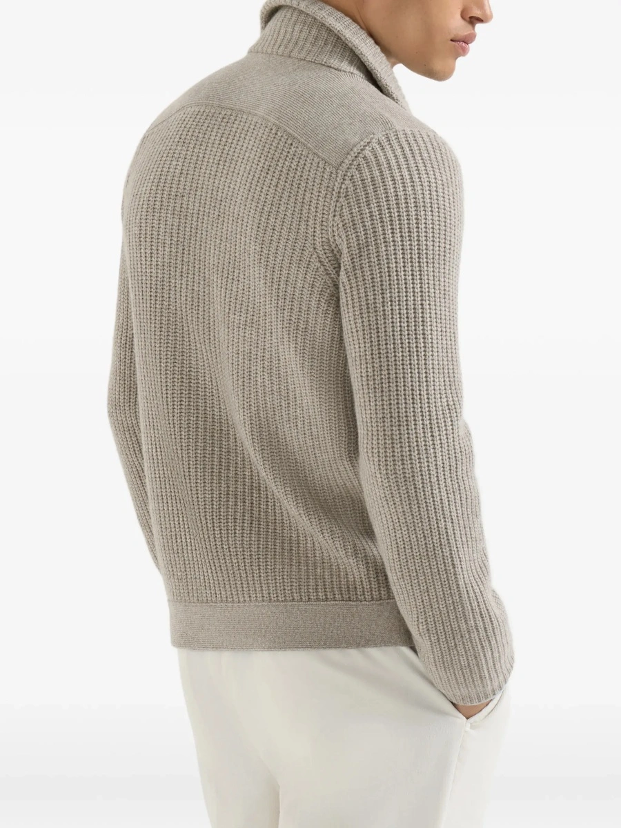 Cardigan Brunello Cucinelli multicolor din casmir - Img 7