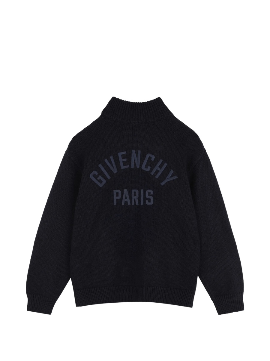 Cardigan Givenchy albastru din casmir si bumbac - Img 2