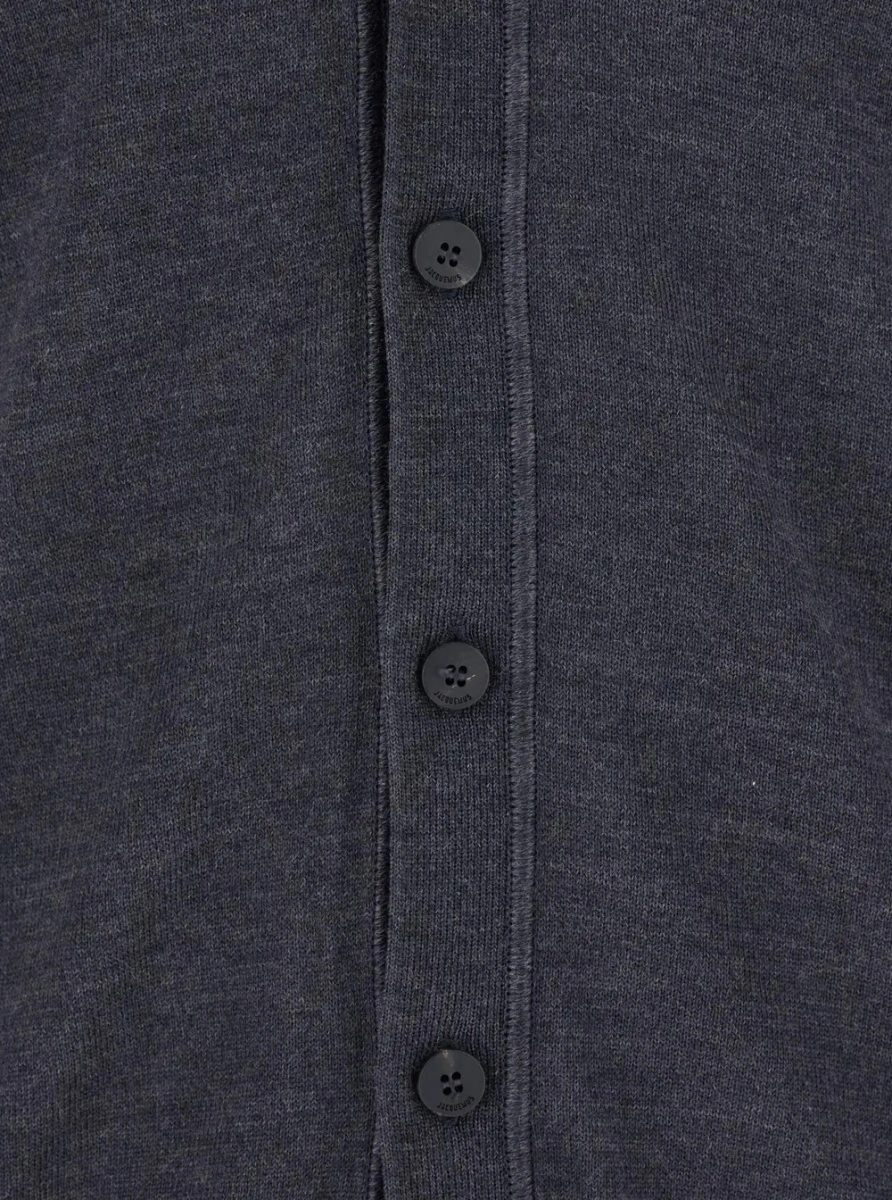 Cardigan JACQUEMUS gri din bumbac - Img 3